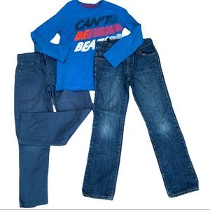 Boys 2  jeans and 1 tee bundle